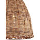 Basket 1 Light 21 inch Washed Driftwood Pendant Ceiling Light